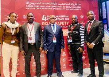 Liberia's Road Safety Secretariat Delegates in attendance at the 4th Global Ministerial Conference in Marrakech, Moracco