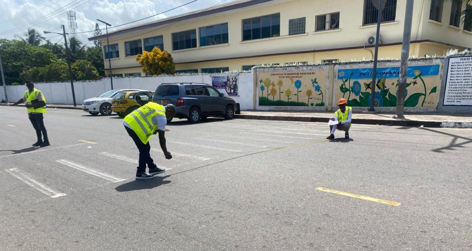 Road Safety Engineers at work during the Road Safety Audit 