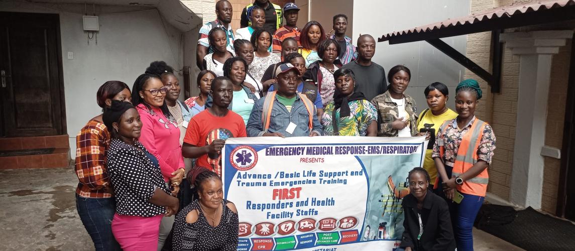 Basic Life Support trauma and and oxygen training for health facilities staff